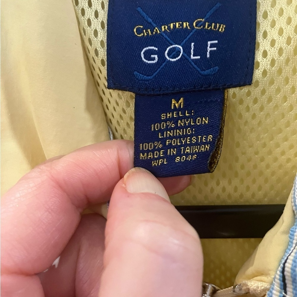 Charter Club Golf Yellow Vest Size 14 - Picture 3 of 10